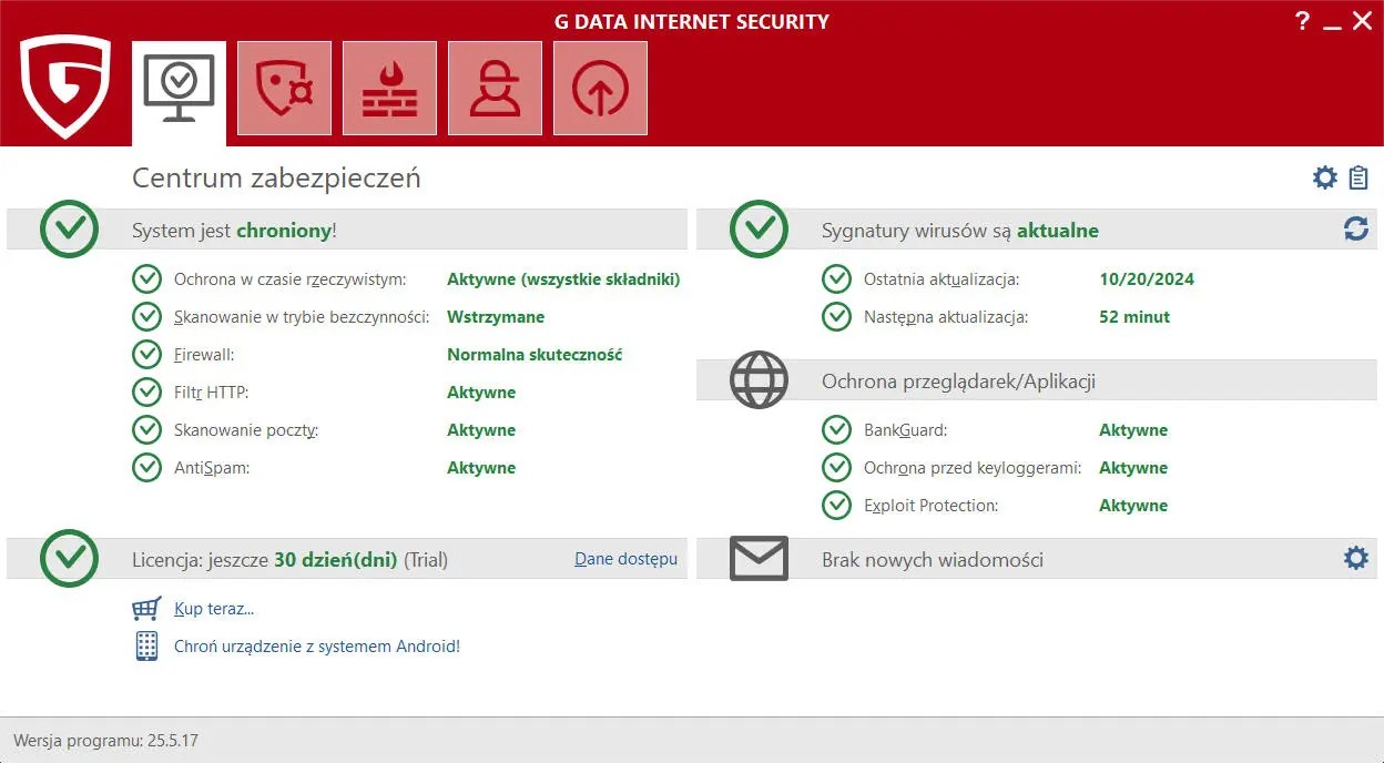 G DATA INTERNET SECURITY 4PC 1 ROK ODNOWIENIE - obrazek 10