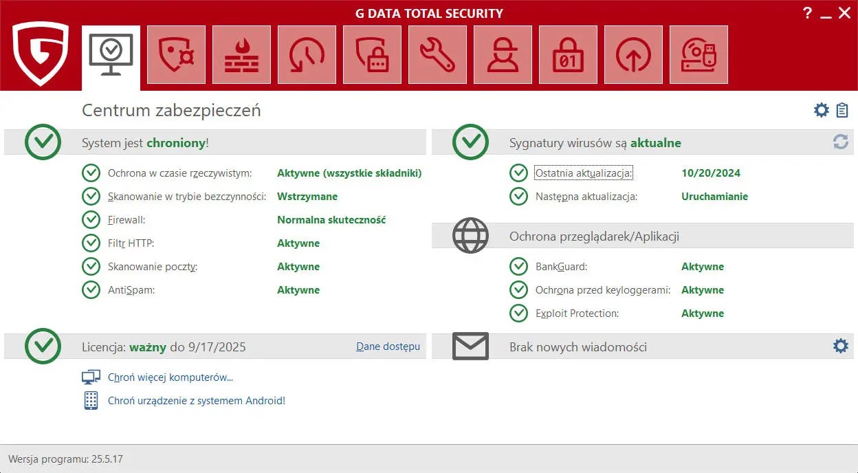 GDATA TOTAL SECURITY 2PC 1 ROK Nowa Licencja - obrazek 9