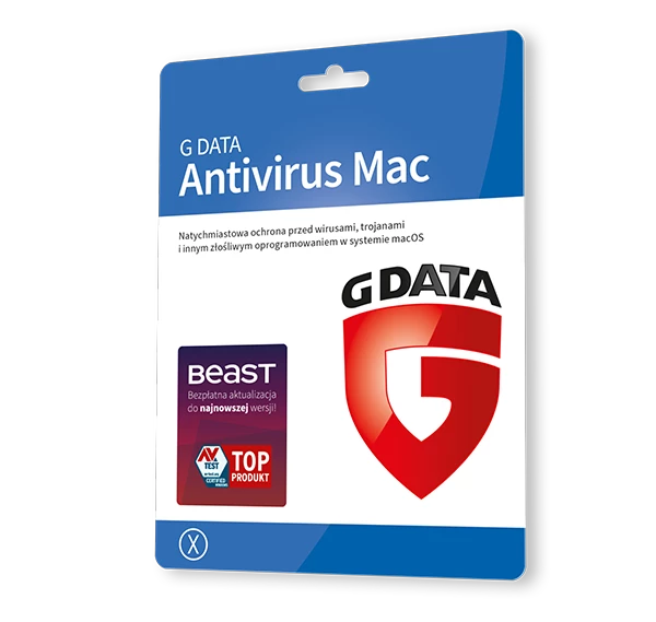 G DATA ANTIVIRUS for MAC 5MAC 3LATA ODNOWIENIE